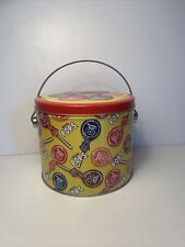 Limited  Edition: Tootsie Roll Pop Tin Can Metal Pail Handle Candy  1997 Series3 picture