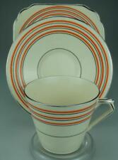 Empire Shelton Cream England Trio - Cup, Saucer Side Plate Art Deco c1930's QM20 picture