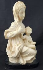 Vintage Italian A. Santini Madonna Mother & Child ~ 10.25” Tall ~ Mint picture