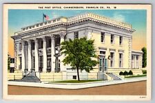Postcard The Post Office Chambersburg Franklin Co Pa 1947 picture