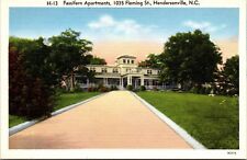 Vtg Hendersonville North Carolina NC Fassifern Apartments 1930s Linen Postcard picture