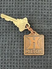 Vintage brass Hilton Key Fob - Cincinnati, Ohio - Room Key #1708 picture