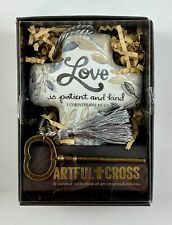 Demdaco Artful Cross Love is Patient and Kind White 1004320023 picture