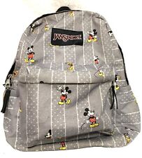 Disney Jansport Superbreak MICKEY MOUSE All Over Print Backpack Gray picture