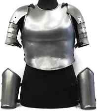 Female Medieval Upper Body Armour Set Lady Half Armor Suit LARP Fantasy Costume, picture