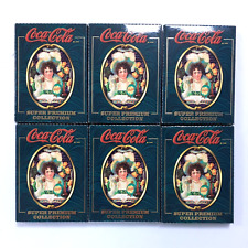 1995 Collect A Card COCA-COLA Super Premium lot of 6 factory packs picture
