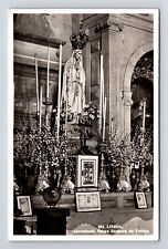 Our Lady of Fatima Jeronimos Nossa Senhora da Fatima Lisbon Real Photo Postcard picture