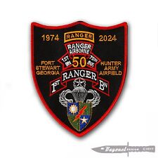 US Army Ranger - 1st Battalion, 75th Infantry Reg - 50 Year Anniv patch with Wax picture