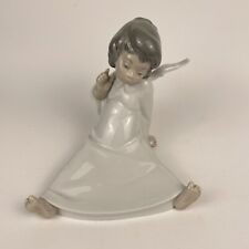 Lladro Porcelain Figurine #4962 Wondering Angel Sitting, Mint no box picture