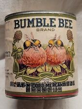NICE BUMBLE BEE BRAND CAN w ORIGINAL LABEL ROYAL ANNE CHERRIES AWESOME GRAPHICS  picture