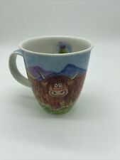 Dunoon Highland Cow Jane Brookshaw Stoneware Mug Great Britain Coffee Cup picture