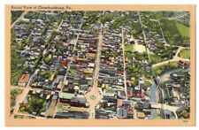 Chambersburg Pennsylvania c1940's aerial view, downtown business district, homes picture