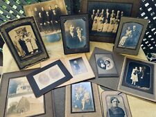 Antique Early 1920-1960 Black & White Cabinet Portrait & Family Photos Lot of 85 picture
