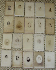 LOT OF 20 ANTIQUE CW & POST CW ERA CDV PHOTOS OF WOMEN VARIOUS LOCATIONS picture