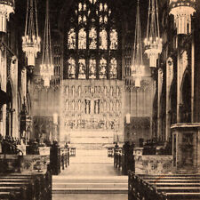 Vintage 1920s Chancel Trinity Cathedral Church Postcard Cleveland Ohio picture