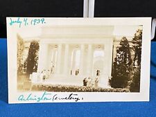 July 4th 1939 Independence Day Arlington Cemetery Vintage Photo picture