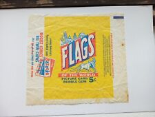 1956 Topps Flags Of The World Picture Card Bubble Gum Wrapper - Read Description picture