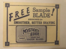 Vintage Antique Advertising Sample - Mystery Edge Razor Blade -  picture