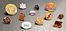 12 ASSORTED VINTAGE BUSINESS COMPANY WORK PINS D198 picture