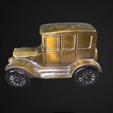 Antique Metal Car Piggy Bank Parkway Bank 1926 Harwood Heights Illinois 3.25” T picture