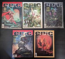 Marvel Epic Illustrated Magazine Lot of 5 Fantasy Science Fiction LAST ISSUE VG picture