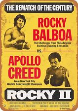 Vintage Retro tin Sign 1979 Rocky Balboa vs. Apollo Creed Wall Decor Poster ART picture