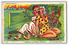 c1950's Same Old Racket Greetings from Antigo Wisconsin WI Vintage Postcard picture