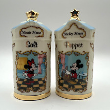 Vintage 1997 Mickey Minnie Lenox Classics Porcelain Salt Pepper Shakers Disney picture