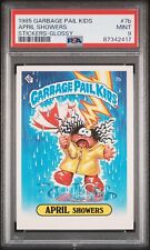 1985 Topps Garbage Pail Kids OS1 April Showers 7b GLOSSY Card PSA 9 picture