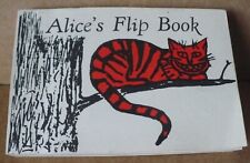 VINTAGE ALICE'S FLIP BOOK ALICE IN WONDERLAND 1982 MERRIMACK. picture