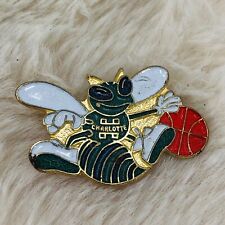 Vtg Charlotte Hornets NBA North Carolina Basketball Mascot Lapel Pin picture