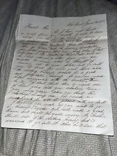 1855 Pre Civil War New York Letter Discusses Clothing Business “Money To Be Made picture