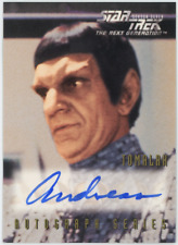 Andreas Katsulas 1999 Skybox Star Trek TNG Tomalak A19 Auto Signed 26614 picture
