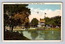 Detroit MI-Michigan, Casino from Lake Palmer Park, c1922 Vintage Postcard picture