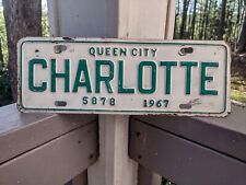 Charlotte, NC City License Plate. 1967 picture