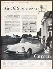 1959 Citroen PRINT AD Air Oil Suspension Supremely Comfortable Ride picture