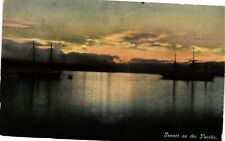 Vintage Postcard- Sunset on the Pacific. picture