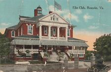 Elks Club Roanoke Va Virginia postcard posted bent 1917 postmark picture