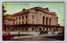 Denver CO-Colorado, New Union Station, Antique, Vintage Souvenir Postcard picture