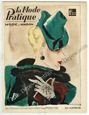 1930s Vintage French Magazine Mode Pratique January 1939 WWII Fashion & Sewing picture