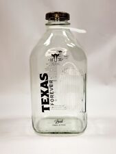 Texas Forever Large 64 oz, 1836 Farms Texas Milk Bottle, 10 inches tall picture