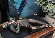 Ebros Gift Walking Dead Zombie Hunter Pen Holder Figurine 6.75