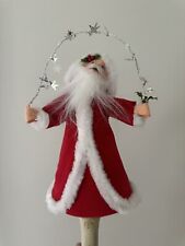 Annalee Santa Tree Topper 1993 Christmas Collectible USED Fair/Good Condition picture