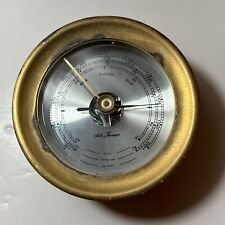 Seth Thomas By Talley Industries Ship Barometer Model 1056 Brass Gauge Vintage picture