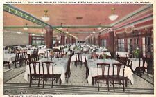 Los Angeles, CA, Portion of Hotel Rosslyn Dining Room, 1936 Postcard e7479 picture