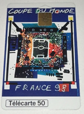 Coupe du Monde France Telecom 1998 Telecarte 50 World Cup Mascot Logo Phone Card picture