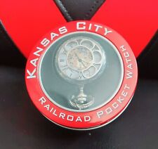 Kansas City Railroad Pocket Watch, Brand New With Box. picture
