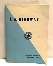 Vtg. Los Angeles L.A. HIGHWAY High School 1954 Student Handbook Great Condition picture