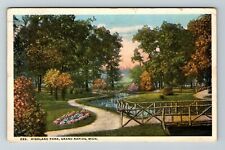 Grand Rapids MI-Michigan, Highland Park Vintage Souvenir Postcard picture