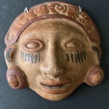 Vintage Mexican Folk Art Pottery Mask picture